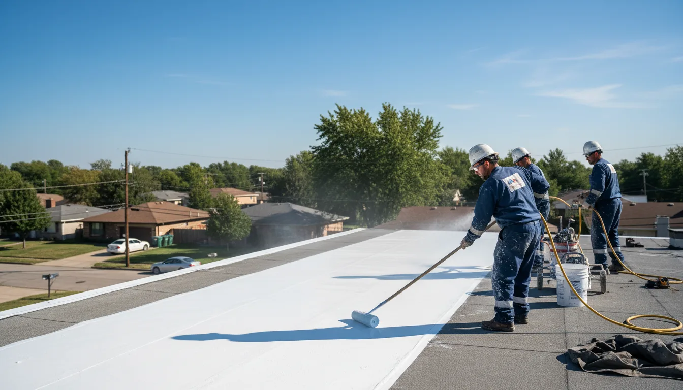 Commercial roof coating in Fuquay Varina, NC near me